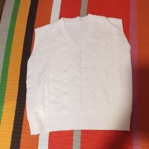 Unbranded Soft Pink Sleeveless Knit Sweater Vest XL In EUC.